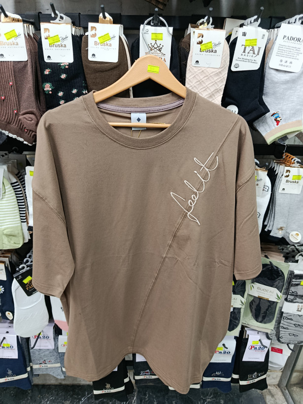 تی شرت لانگ نخ پنبه loolit